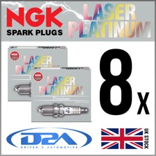 8x NGK BKR6EQUP 3199 Laser Platinum Spark Plugs For AUDI A8 4.2 08/98-->09/02