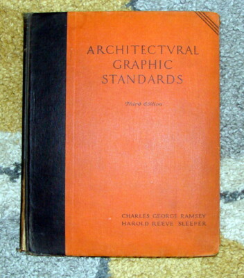 Architectural Graphic Standards Ramsey Sleeper Design Decor Drafting 3rd Ed 1945