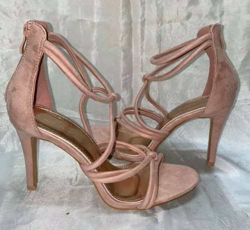 Scarpe donna 40 Decolletè Sandali Rosa Cipria Tacco Alto Cerniera  Posteriore | eBay