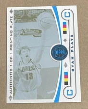 2006 Topps First Row #28 Plate 1/1 Okur Utah Jazz JF