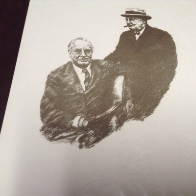 Sarah Churchill Litho of Winston - On the Death of FDR