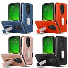 For Moto G7 Power / G7 Supra Shockproof Armor Hybrid Case or Combo