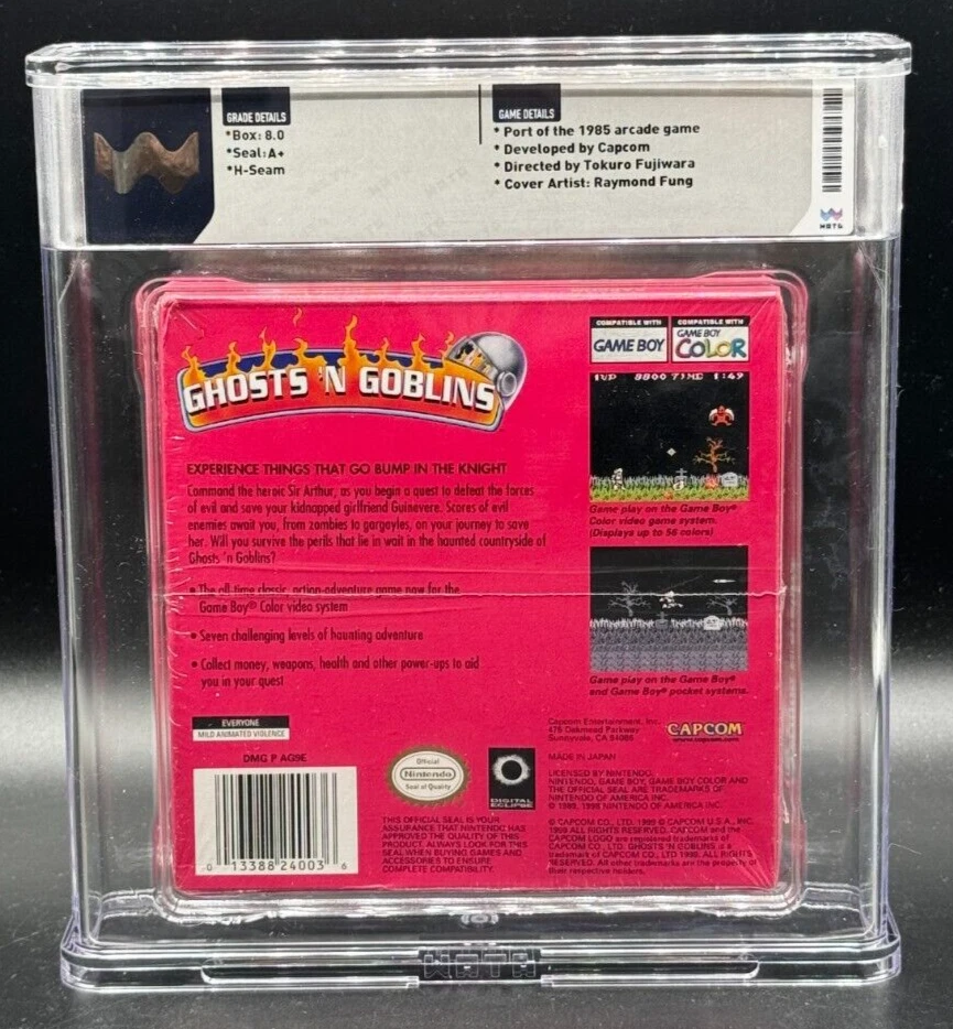 Ghosts 'N Goblins Nintendo Game Boy Color GBC Sealed New WATA 8.0 A+ Graded - Image 2 of 2