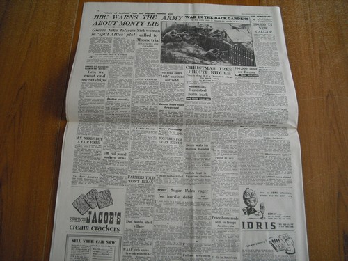 WW2 WARTIME NEWSPAPER - DAILY EXPRESS - JANUARY 11th 1945 - Picture 2 of 2