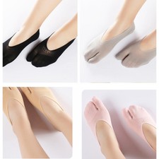 Women Split Two Toe Socks 5 Pairs Boat Socks Kimono Geta Japanese Summer Cosy