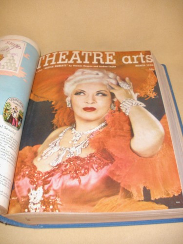 1950 Yearly Theatre Arts Magazine Hardcover Bound in Blue - Imagen 3 de 5