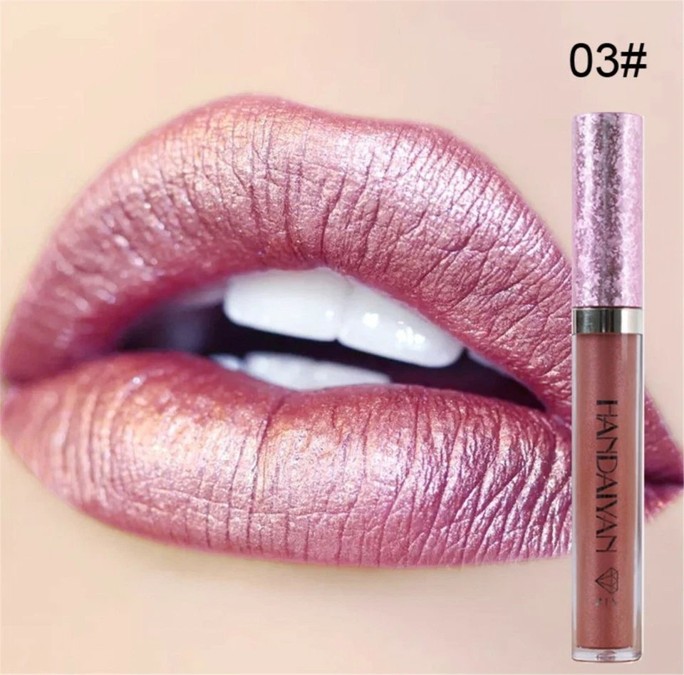 Non-stick Metallic Mermaid Shiny Glitter Shine Lip Gloss Liquid Lip stick Makeup - image 4 of 4