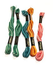 JP Coats Embroidery Floss Thread Variegated 01201 01220 00189 001213 Lot of 5