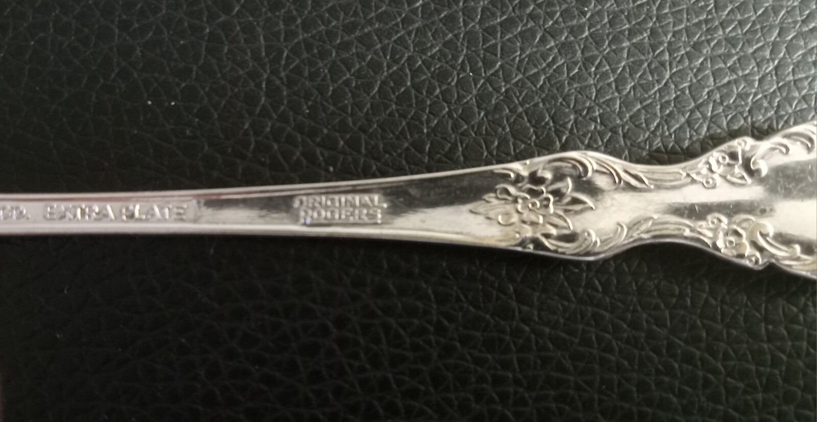 WM Rogers Mfg Co Extra Plate Valley Rose Small  3 Prong Cocktail Fork 5 1/2 inch