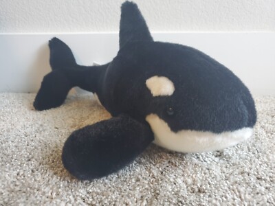 Sea World Shamu Plush Killer Whale Orca 17'' Long - Stuffed Animal Toy