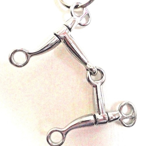 Formay 169902 western CP tom-thumb snaffle bit key chain app. 2"x3",cowboy - Picture 2 of 4