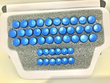 ACCORDION SET OF 31 BUTTONS FOR ALL MODELS  3 ROW  CORONA  ( BLUE SOFT )
