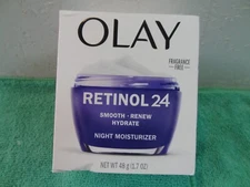 NEW Olay Retinol 24 Smooth Renew Hydrate Night Moisturizer  1.7oz FRAGRANCE FREE