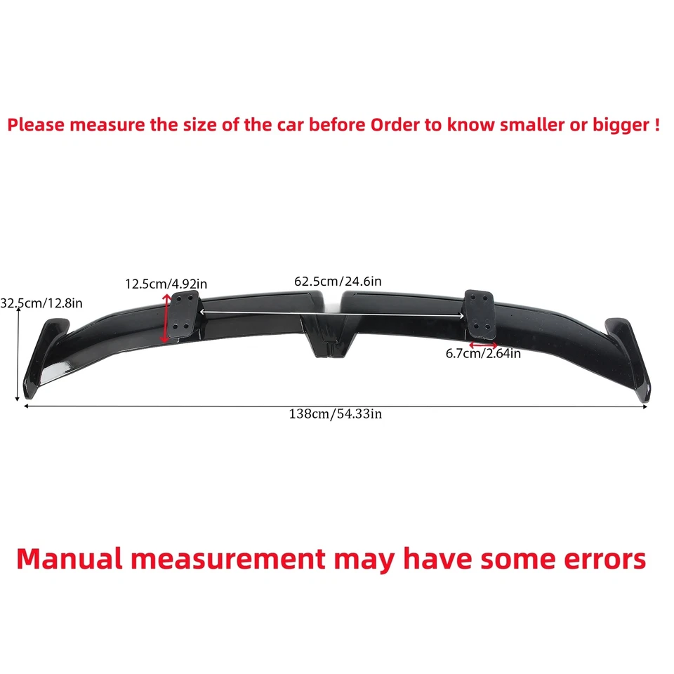 Fits Mercury Sable 2000-2005 Sedan Rear Trunk Spoiler Wing Pro Style Universal - Image 2 of 4