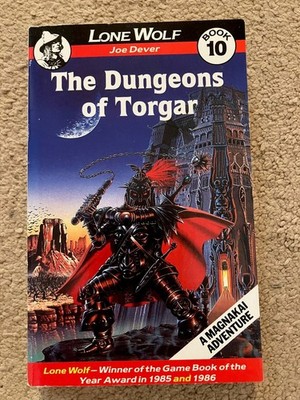 Lone Wolf Book 10 by Joe Dever The Dungeons of Torgar 1st Edition Excellent 1987