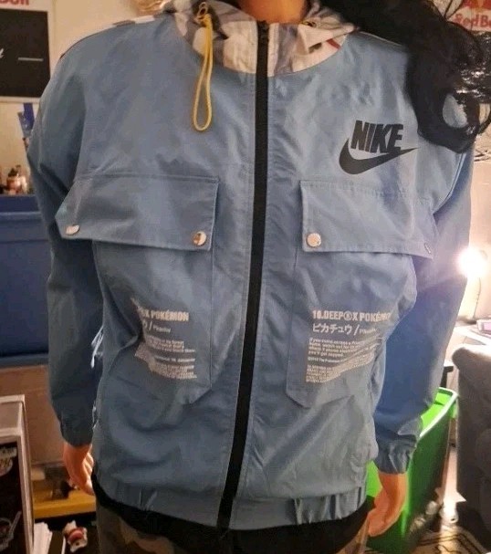Nike 10.Deep X Pokemon Blue Zip Up Hooded Collaboration Jacket
