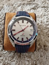 Bulova Men's Jet Star 50th Anniversary Sweeping Quartz Watch 262kHz the Full Set