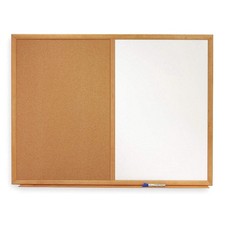 QUARTET S554 Combination Bulletin Board, 36H x 48W In 2CY97
