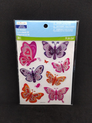 Creatology 3D Layered Butterfly Stickers  Butterflies Purple Pink Scrapbook