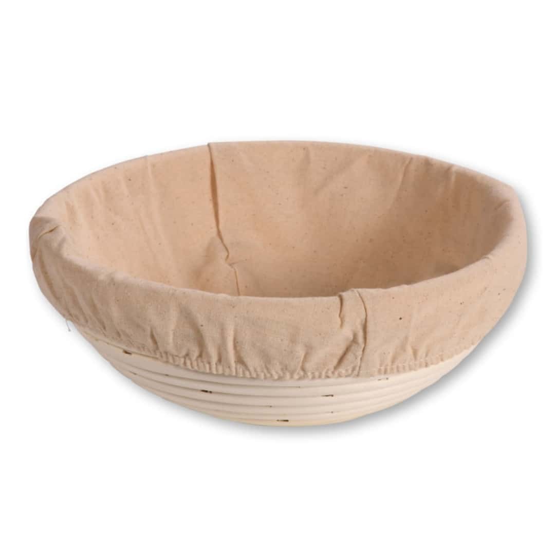 Round Bread Rising Basket Wicker With Liner 22x8 Cm - Kesper