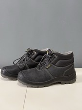 Men’s Safety Work Boots Steel Toe Black UK 9 Safety Jogger Work Boots