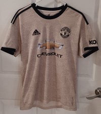 MANCHESTER UNITED AWAY FOOTBALL SHIRT 2019-2020 JERSEY CHEVROLET MENS MED