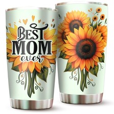 Best Mom Ever Tumbler - Drinking Cup for Mom Gifts from Daughter Son Kids - W...
