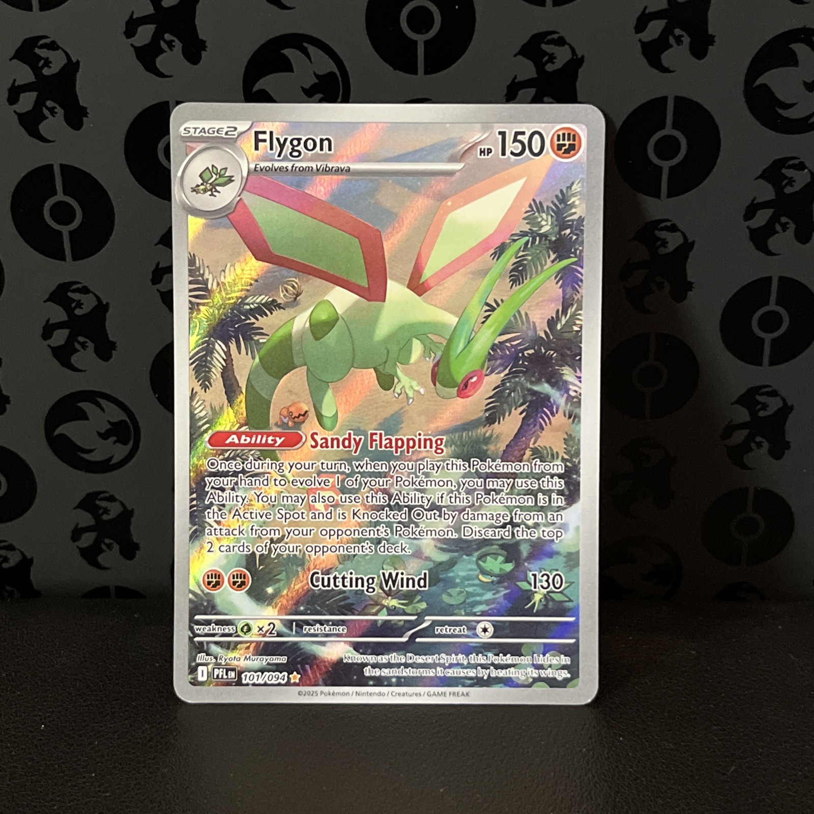 Flygon 101/94 Phantasmal Flames English Pokémon TCG Card Illustration Rare NM