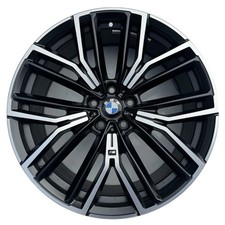 846M Genuine BMW 5 Series 20" Front Alloy Wheel Matt Black Diamond Cut 8747236