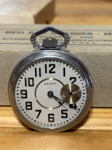Antique Elgin Pocket Watch Railroad.             Made 1893