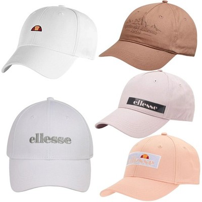 ELLESSE UNISEX BASEBALL CAP HAT WHITE PINK ORANGE BROWN SUMMER RETRO ONE SIZE