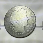 1905 Barber Half Dollar Circulated Silver US Coin 50C .900 Silver