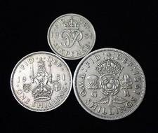 United Kingdom 1951 Lot of 3 Coins WCA 654