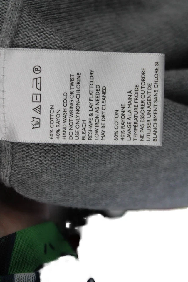 Vestido suéter feminino azul kimchi cinza sem mangas curto boêmio tamanho G - Imagem 4 de 4