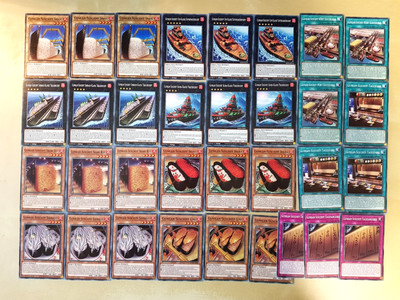 Gunkan Aqua Deck / Set YU-GI-OH Shari Superpanzerschiff Trägerschiff Ikura Rot