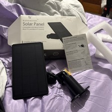 Solar Power Panel for Blink Outdoor, XT and XT2 Camera Charger - 1 Pack black