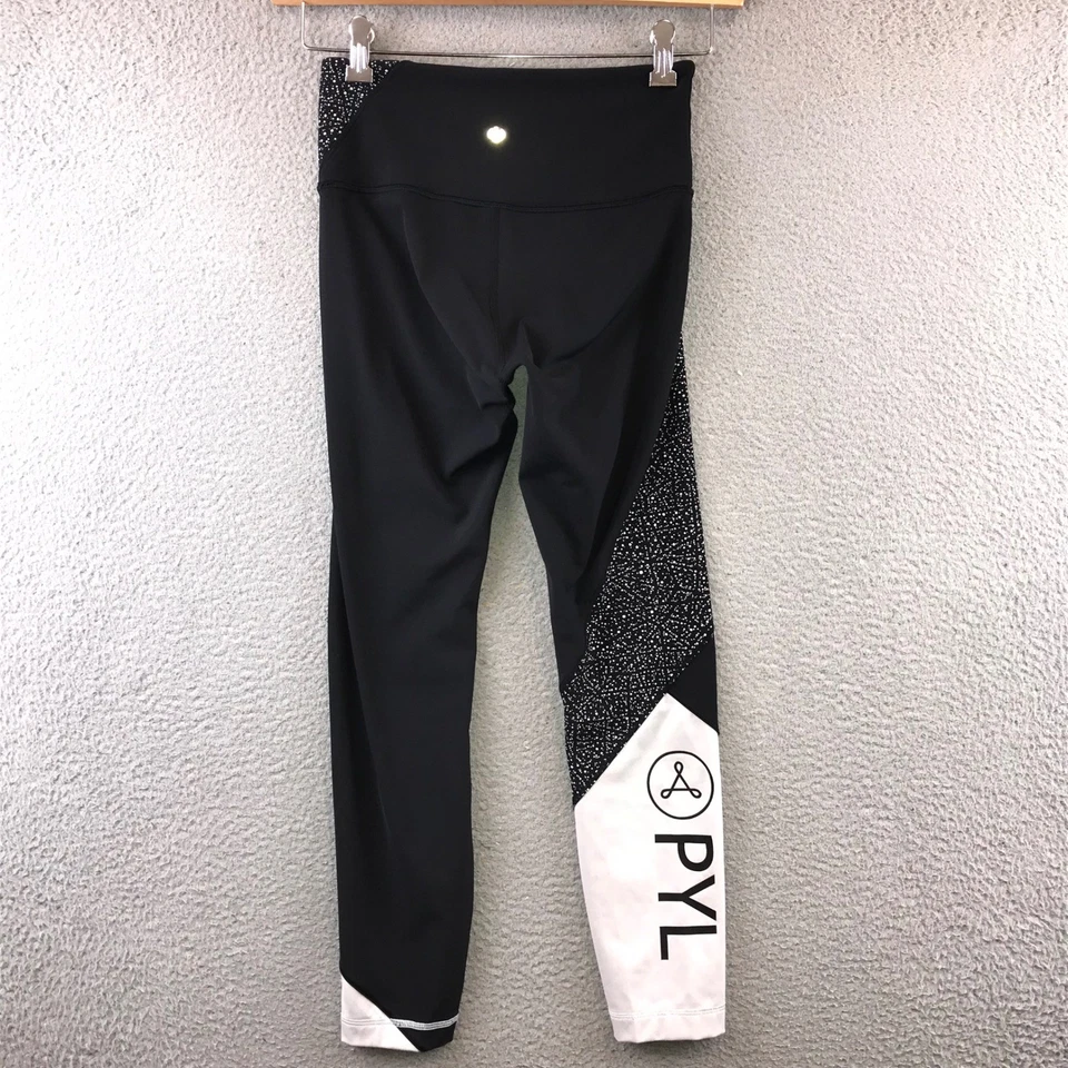 Lululemon Wunder Under Hi-Rise 7/8 Apretado Vista Nocturna Negro Blanco Para Mujer Talla 6 Foto 2 de 4