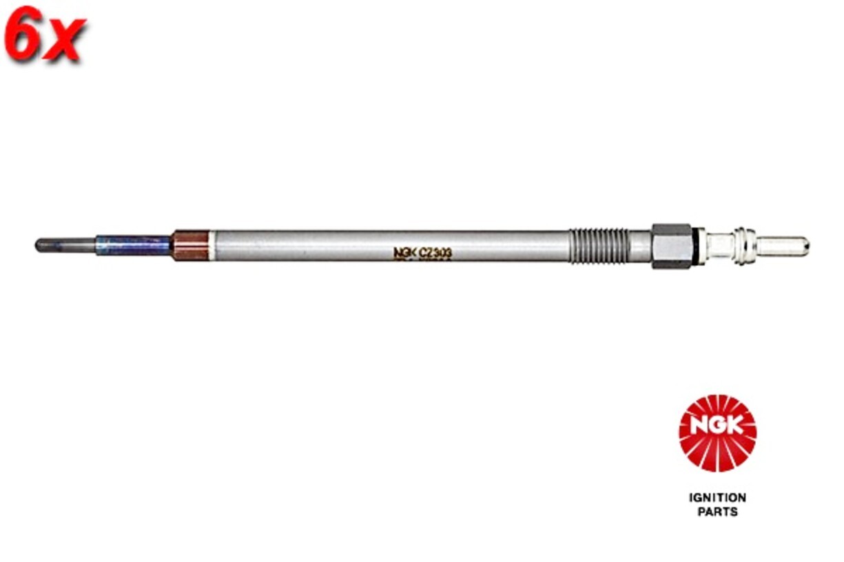 NGK 6x Glow Plug For MERCEDES C-Class T-Model Glc Gle Gls Slc 04-19 0011596601