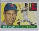 1955 TOPPS BASEBALL #2 TED WILLIAMS, BOSTON RED SOX, HOF 063026
