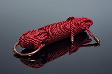 Coquette Pleasure Collection Silky Smooth Rope - Red/Rose Gold