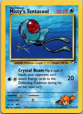 Pokemon Misty's Tentacool 57/132 Gym Heroes Englisch