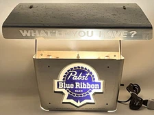 Vintage Pabst Blue Ribbon "What'll You Have" Lighted Metal Sign