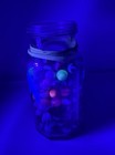 Lot 200 Vintage Glass Marbles Some Uranium UV Reactive Glowing Glow Estate Find — photo 5