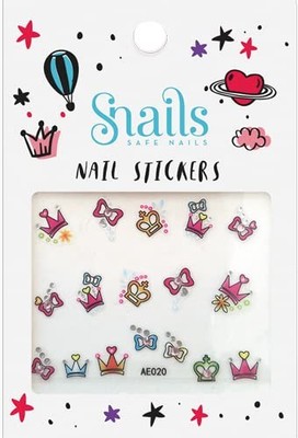Snails 510200 Kinder Nagelsticker, Motiv: Prinzessin, abziehbar