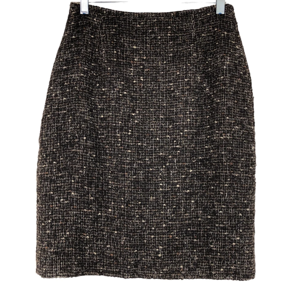 Lafayette 148 Women Size 6 Skirt Alpaca Blend Above Knee Rear Zip Career Sparkle