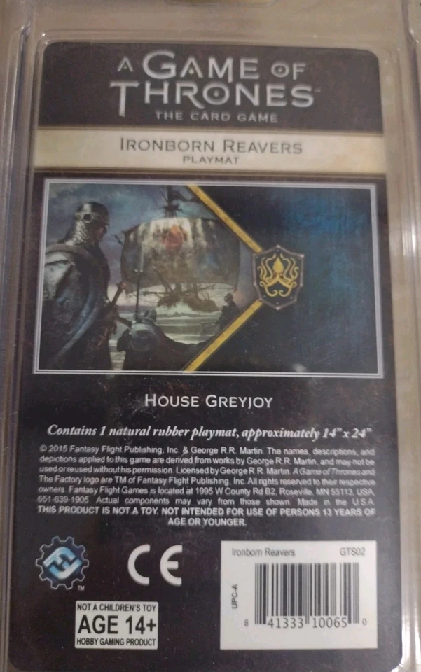* Playmat Game of Thrones Ironborn Reavers. 14" X 24" T4 - Image 3 of 3