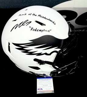 Michael Vick Signed Full Size AUTHENTIC Helmet “Miracle At The Meadowlands” PSA