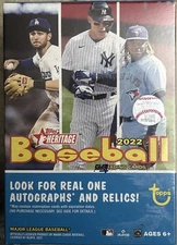 2022 Topps Heritage Baseball Factory Sealed Blaster Box 72 Cards BULK Pricing
