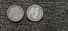 1898- O + 1900- O  BARBER HALF DOLLARS BOTH VG+