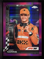 Lando Norris 2025 Topps Chrome F1 #120 Pink Refractor /250 McLaren